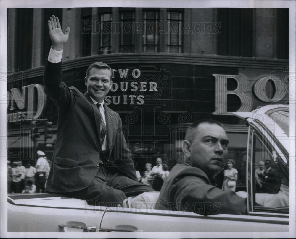 1961 Press Photo Swainson Gov Labor Day Parade - Historic Images