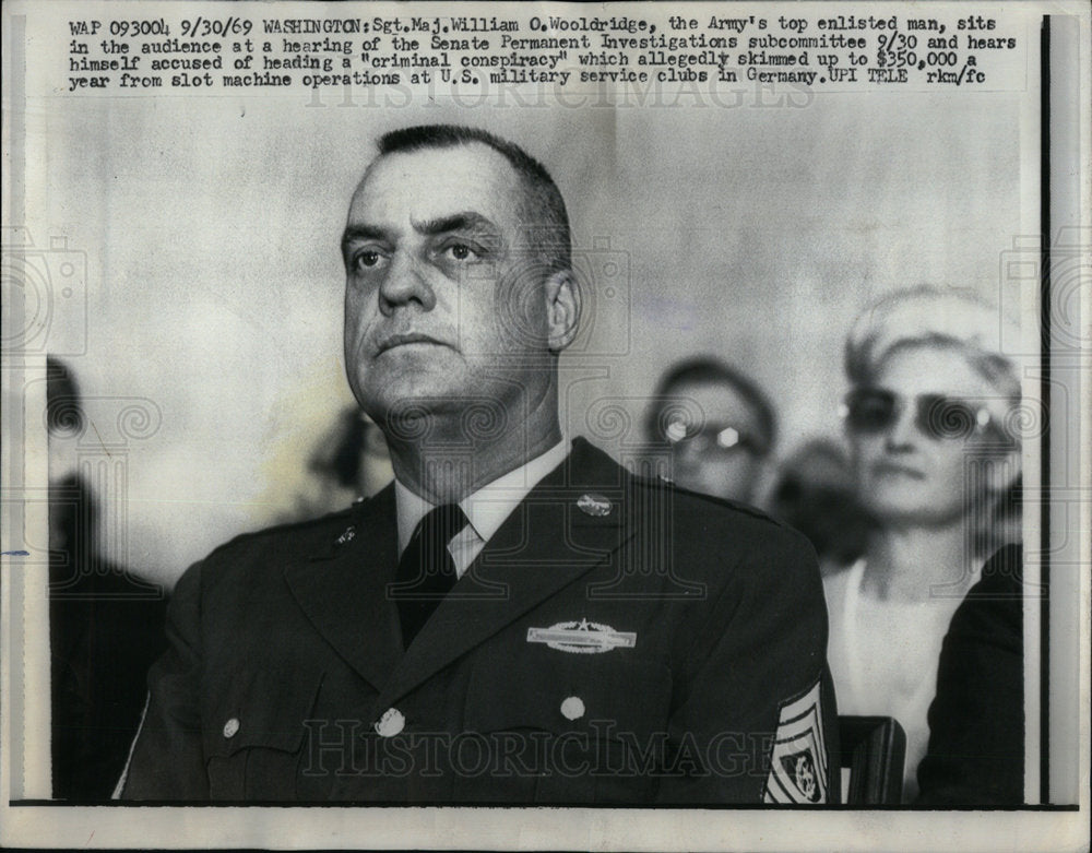 1969 Press Photo William O Wooldridge Army Enlisted Man - Historic Images