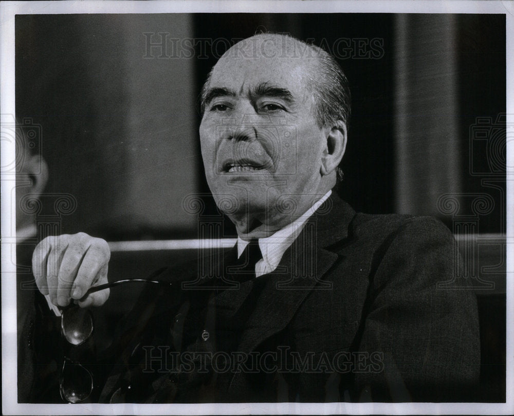 1967 Press Photo World-Bank President George D. Woods. - Historic Images