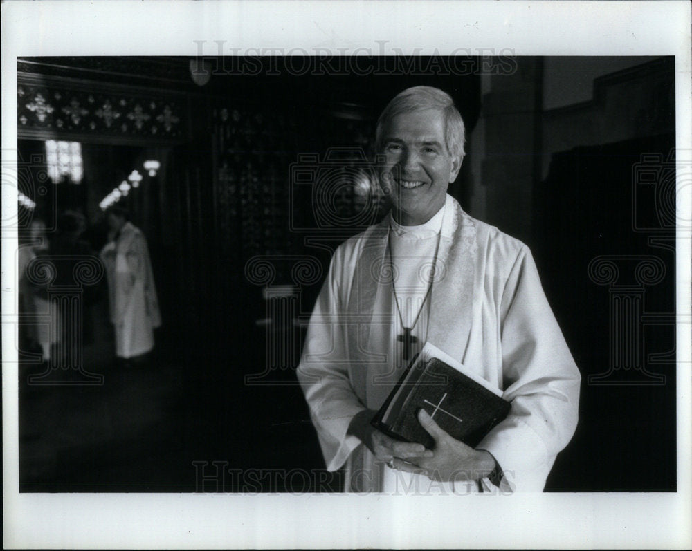 1993 Press Photo Reverend R. Stewart Wood, Jr. - Historic Images