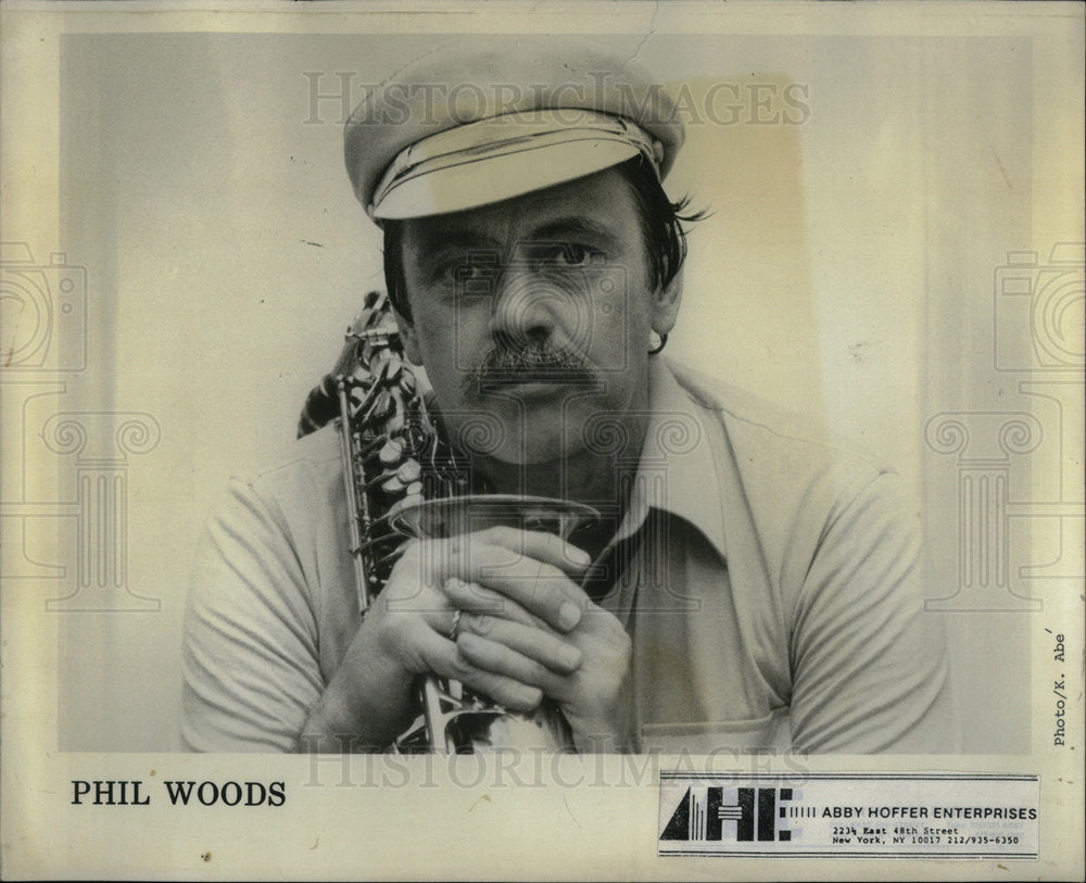 1986 Press Photo Phil Woods American Clarinetist. - Historic Images