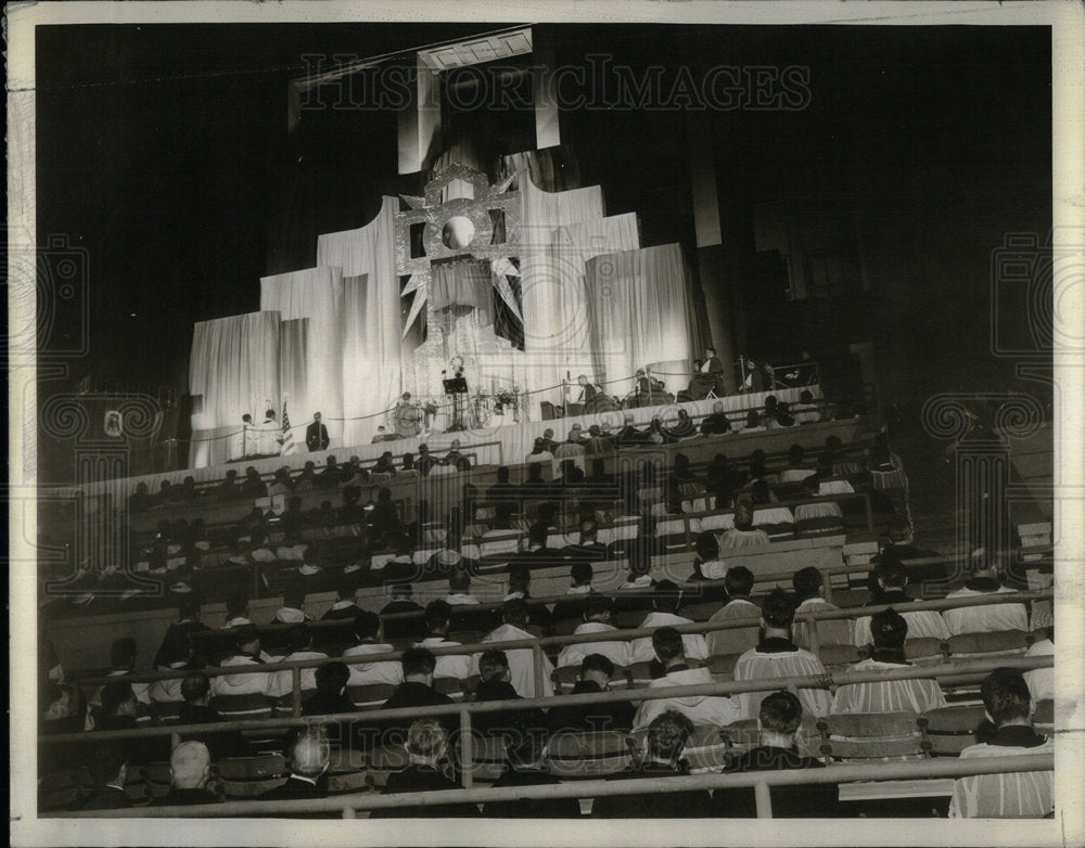 1941 Press Photo Holy Name Cathedral Archbishops Home - Historic Images