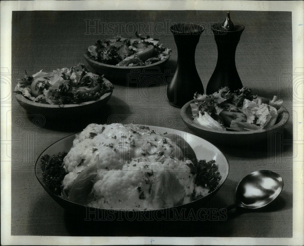 1978 Press Photo Fresk Cauliflower Bread Crumbs - Historic Images