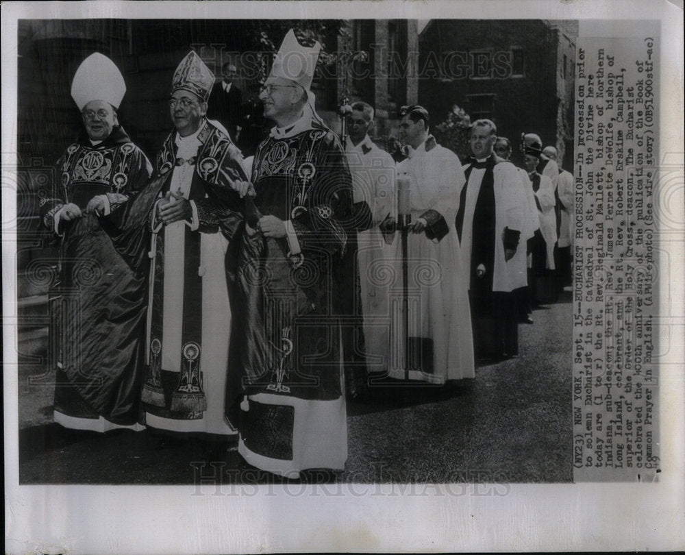 1949 Press Photo Eucharistic  Congress - Historic Images