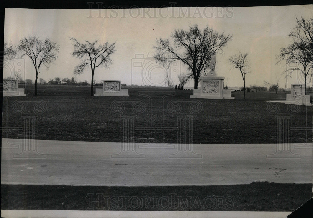 1957 Press Photo Burial of Christ Cemetery Gording - Historic Images