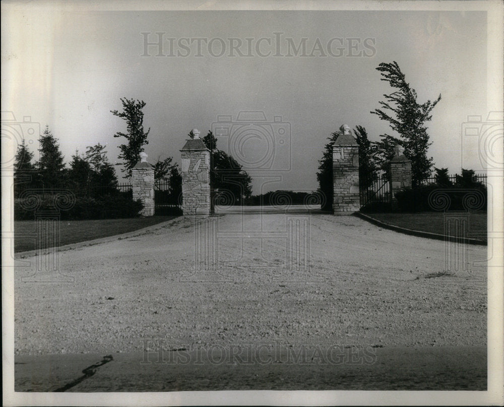 1941 Press Photo Palos Hill Memorial Park Cemetary. - Historic Images