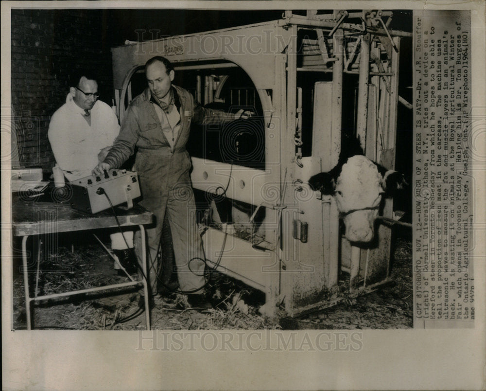 1961 Press Photo Stouffer Cornell University Ithaca - Historic Images