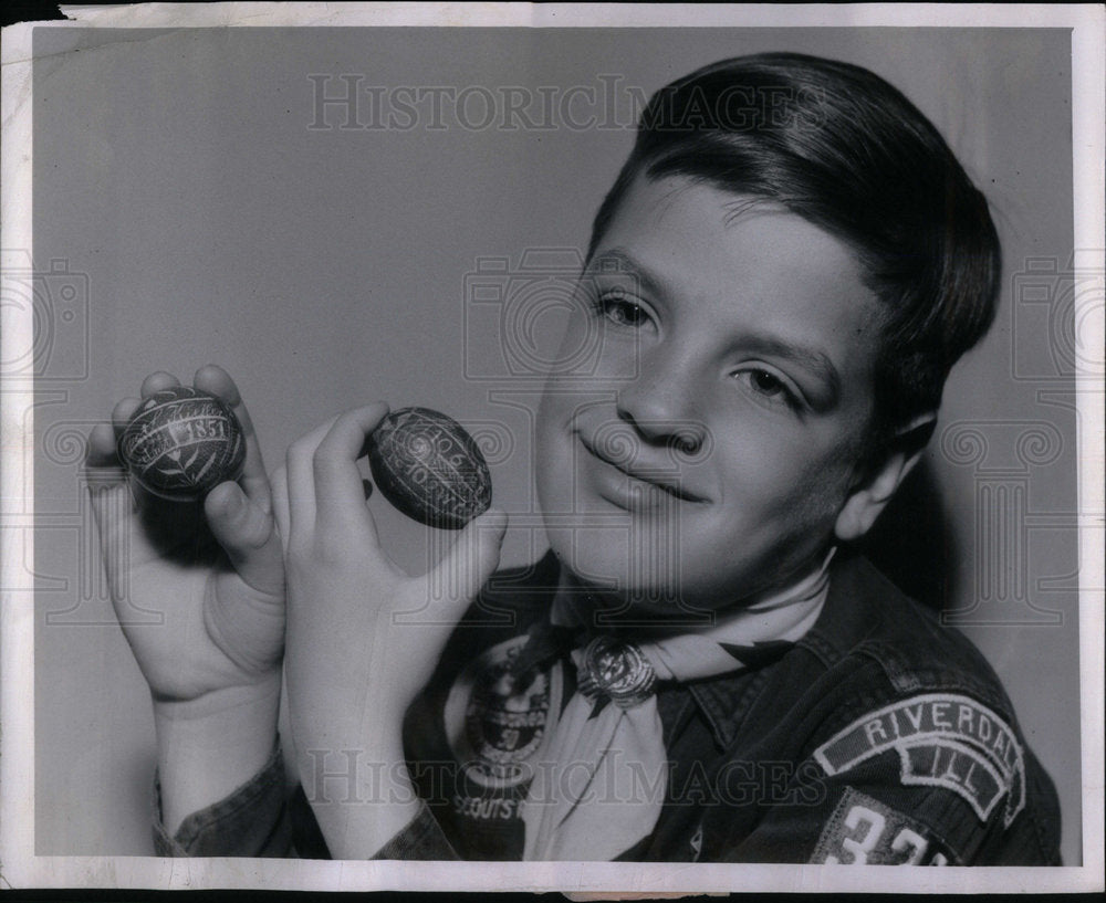 1961 Press Photo Easter Eggs - Historic Images