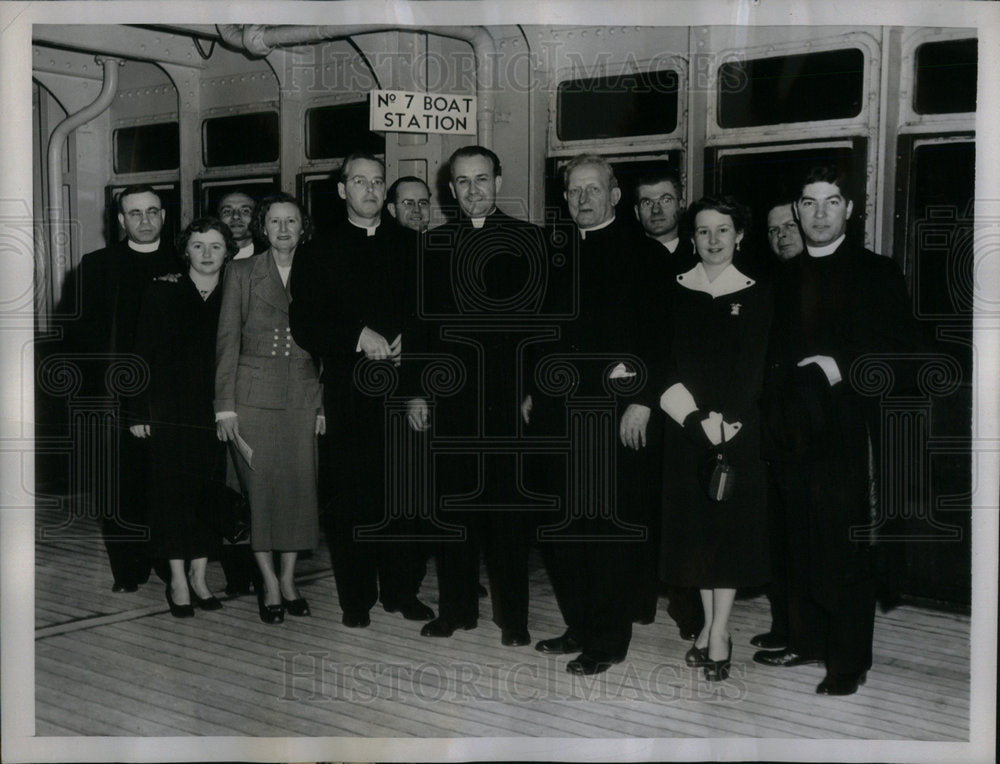 1950 Press Photo Samuel Cardinal Stritch Archdiocese - Historic Images