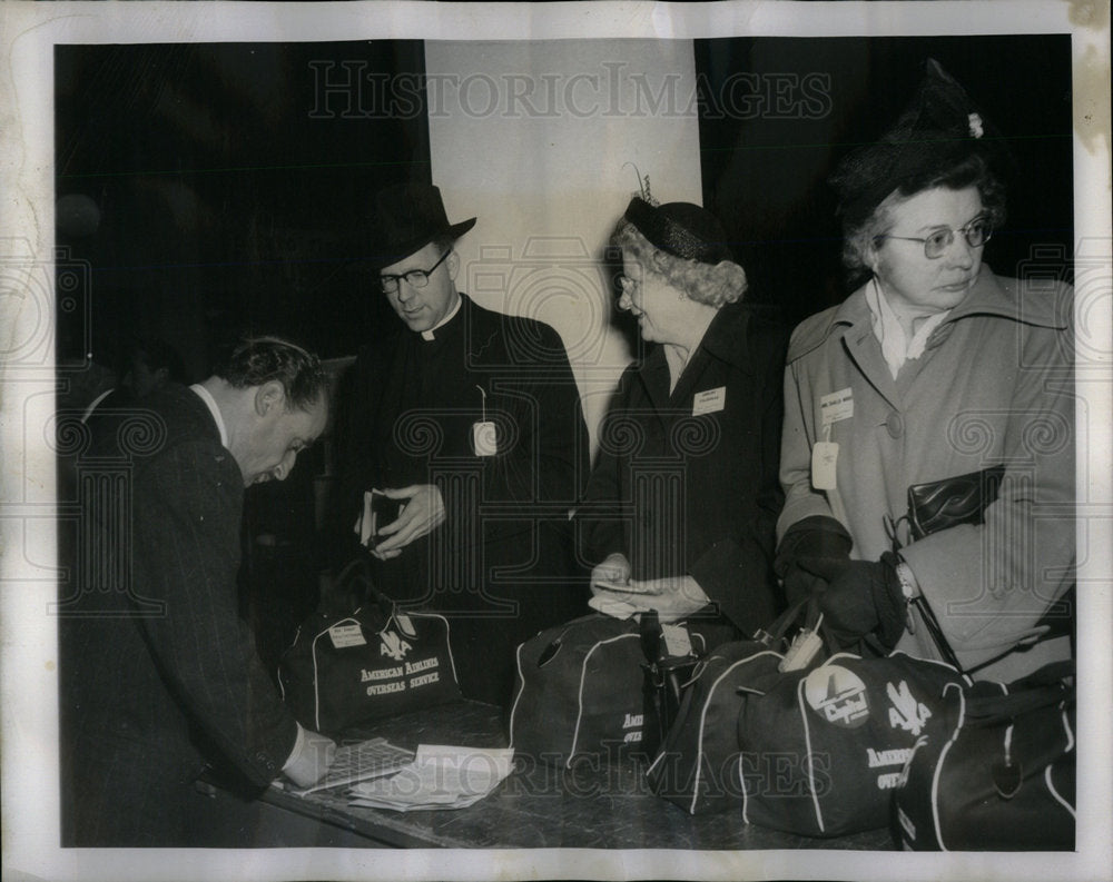 1950 Press Photo Holy Year Pilgrims Minn - Historic Images