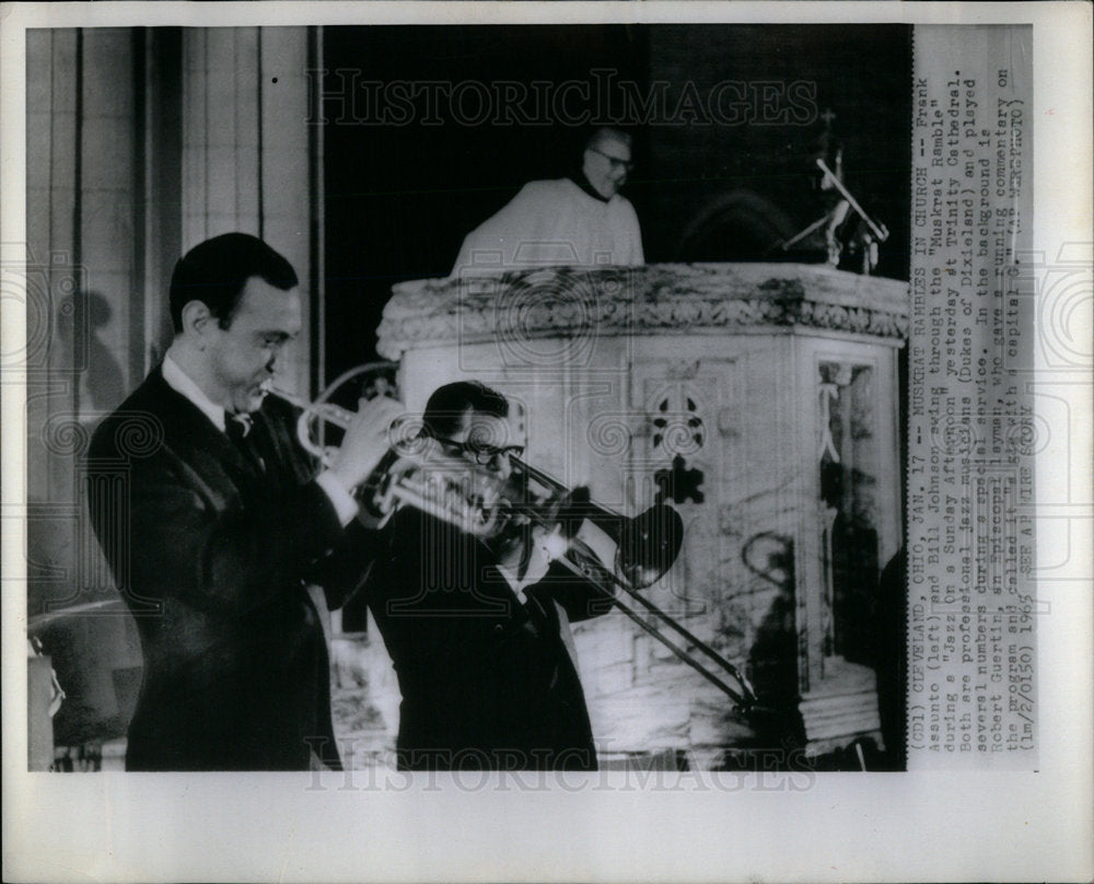 1965 Press Photo Muskrat Ramble Church Frank Johnson - Historic Images