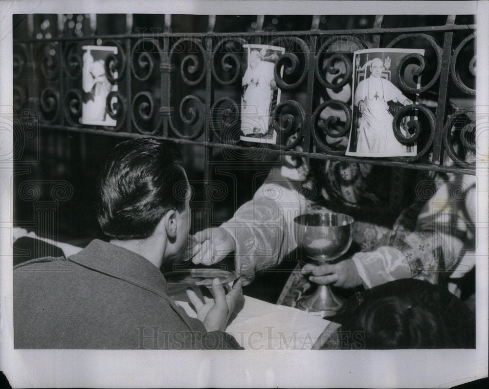 1945 Press Photo Communication Vatican City Plus XII - Historic Images