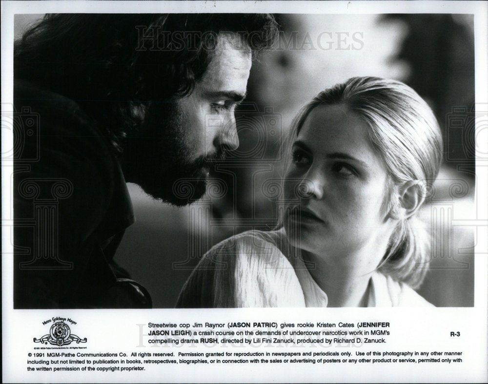 1992 Press Photo Rush Jason Patric Jennifer Leigh Ent - Historic Images