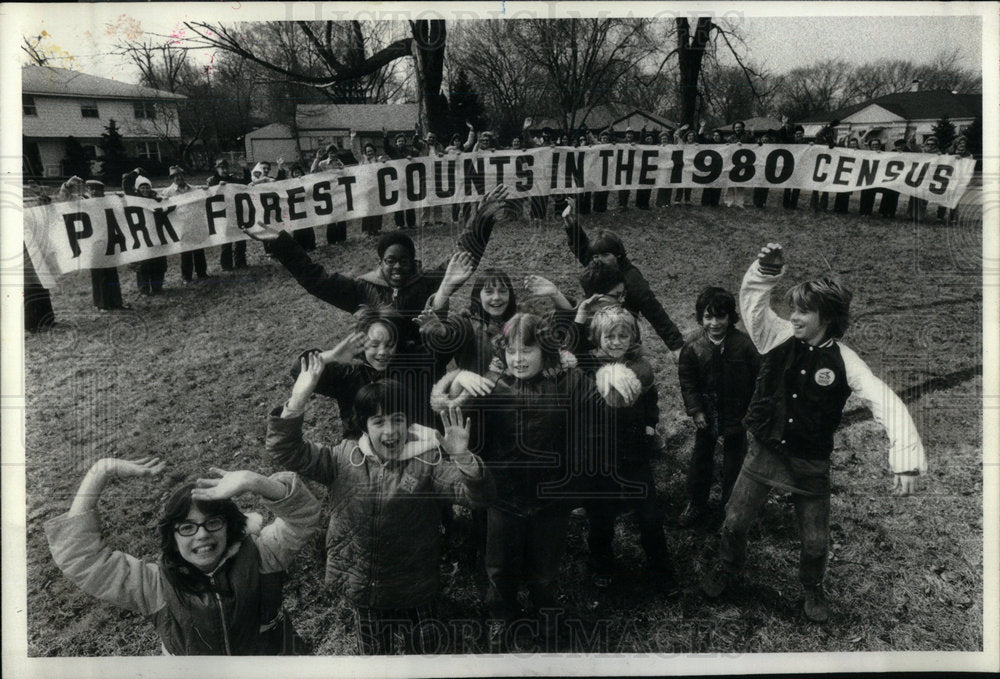 1980 Press Photo Park Forest 1980 Census Bureau IL - Historic Images