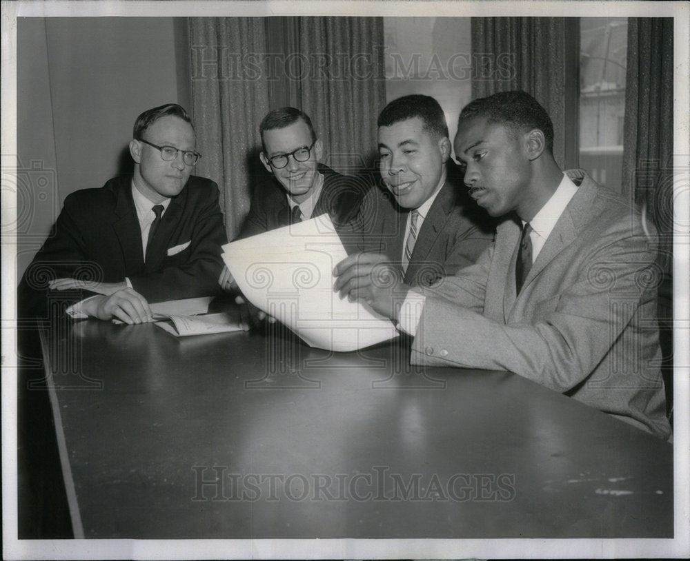 1958 Press Photo Interracial Catholic Federation Action - Historic Images