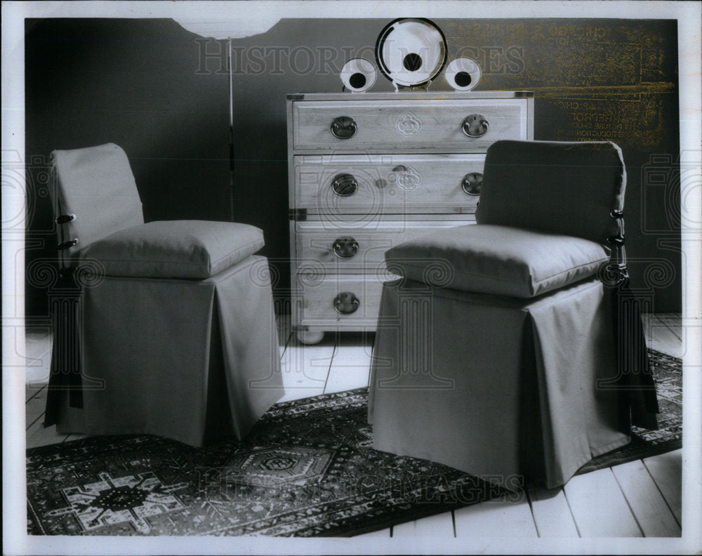 1969 Press Photo Butterick Dress Chair Folding Pattern - Historic Images