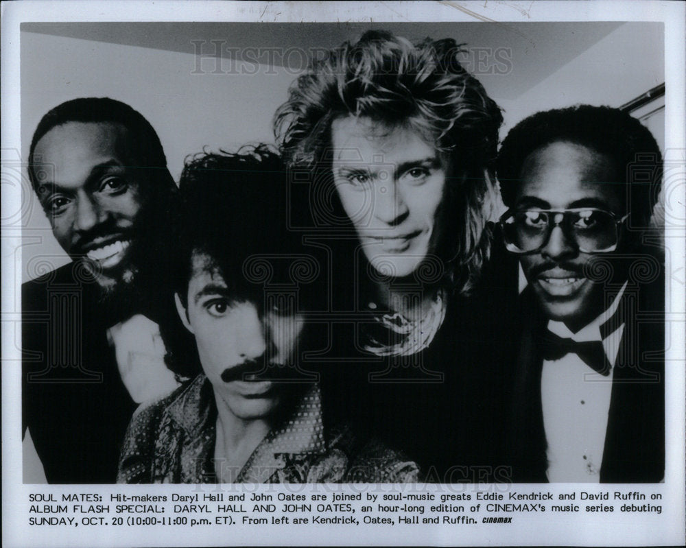 1985 Press Photo Soul Mates Daryl Hall And John Oates - Historic Images