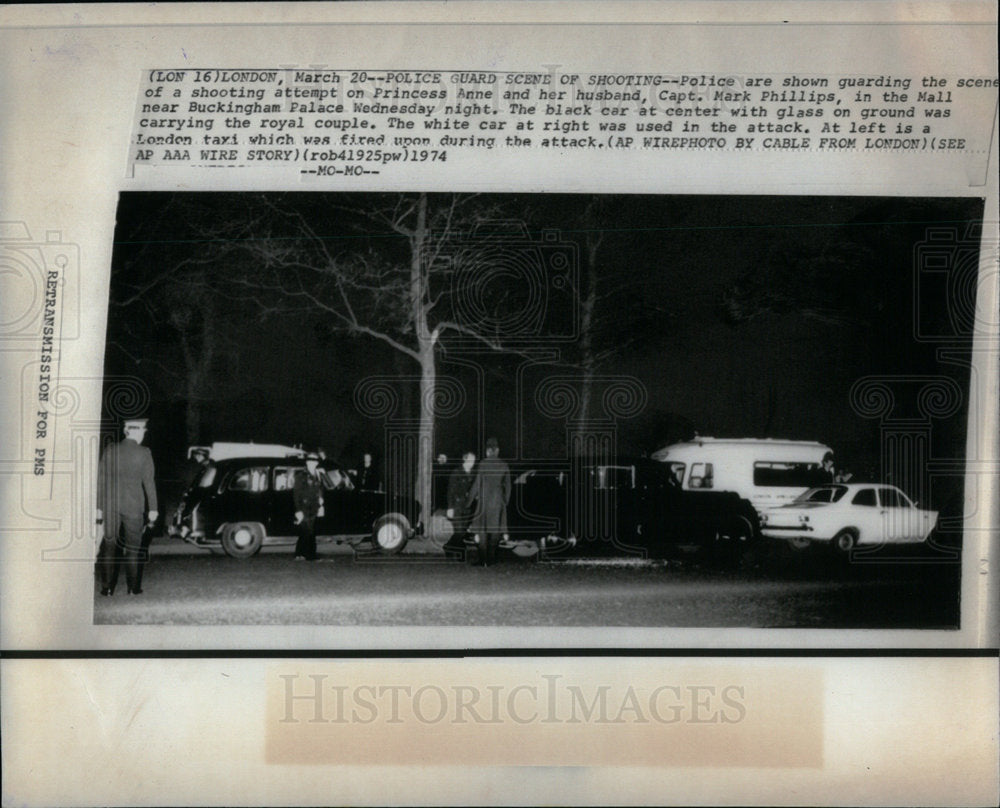 1974 Press Photo Shooting Princess Anne Mark Phillips - Historic Images