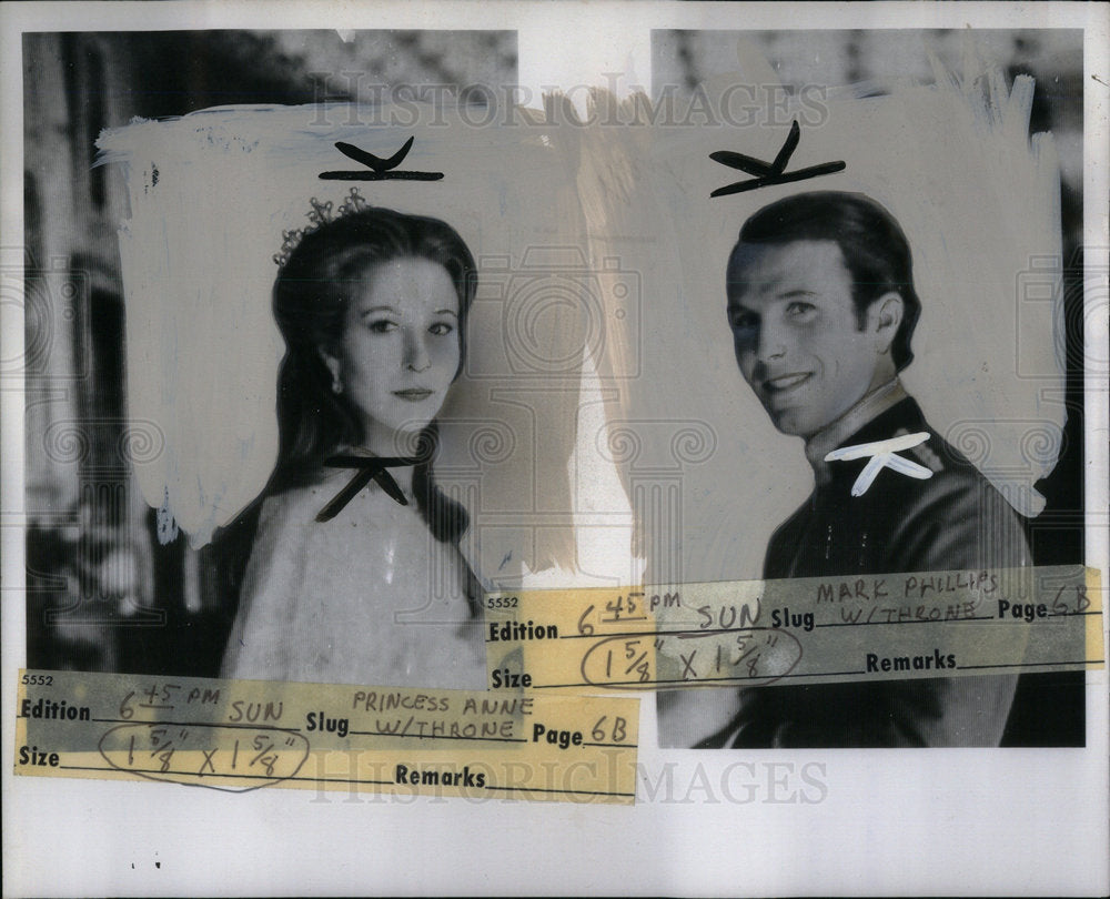 1973 Press Photo Princess Anne Mark Phillips Royal - Historic Images