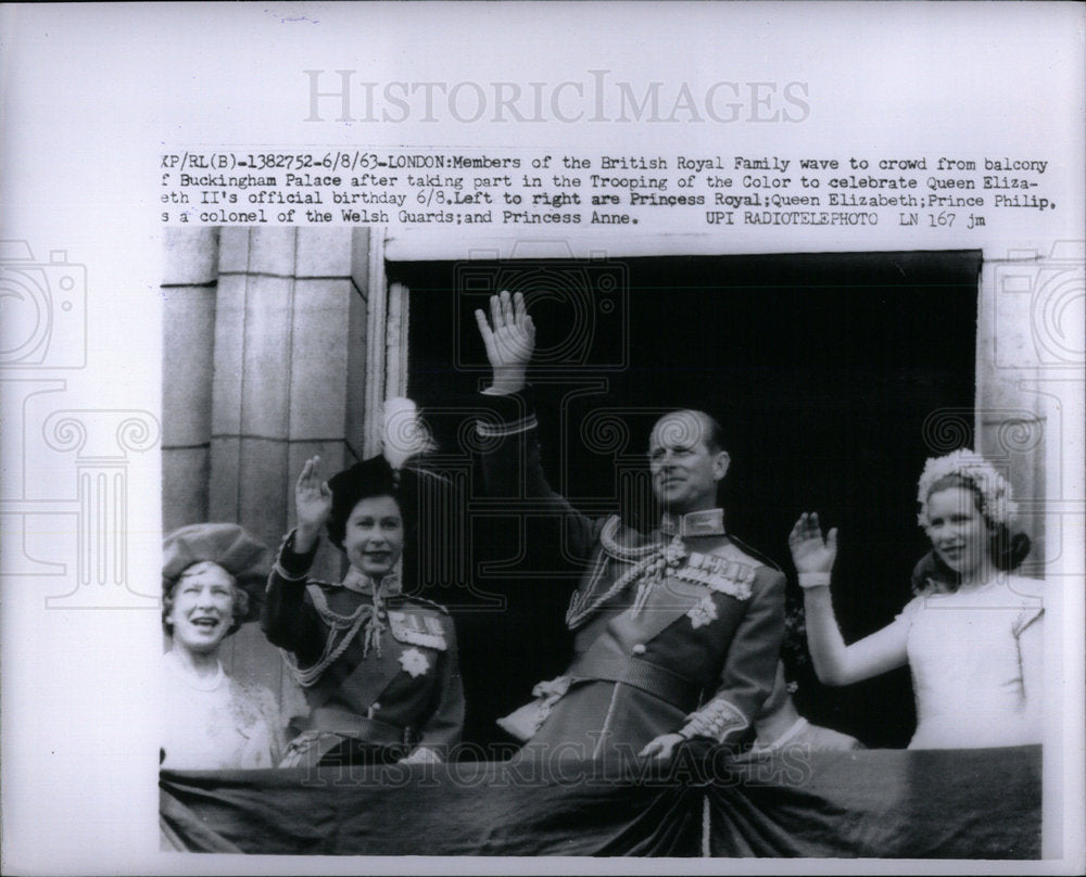 1963 Press Photo Princess Anne Princess Royal England - Historic Images