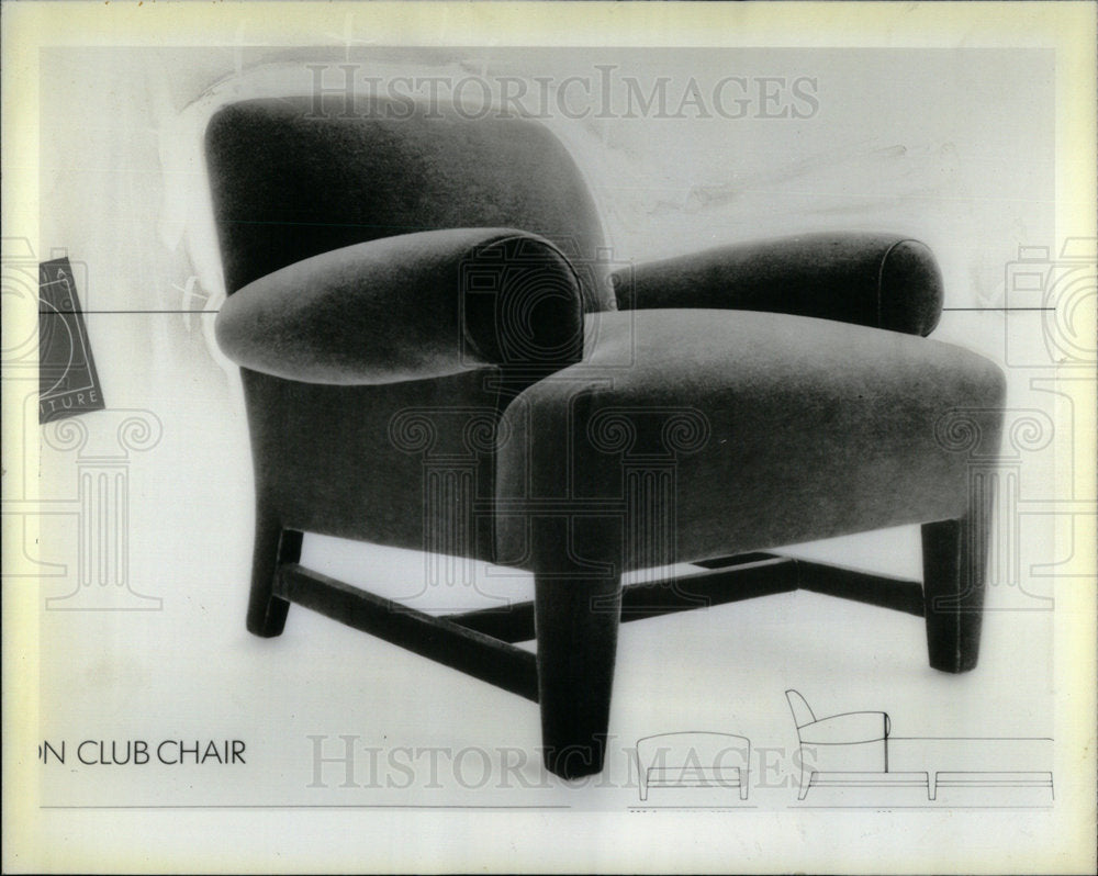 1983 Press Photo The Madison Club Chair Incorporates - Historic Images