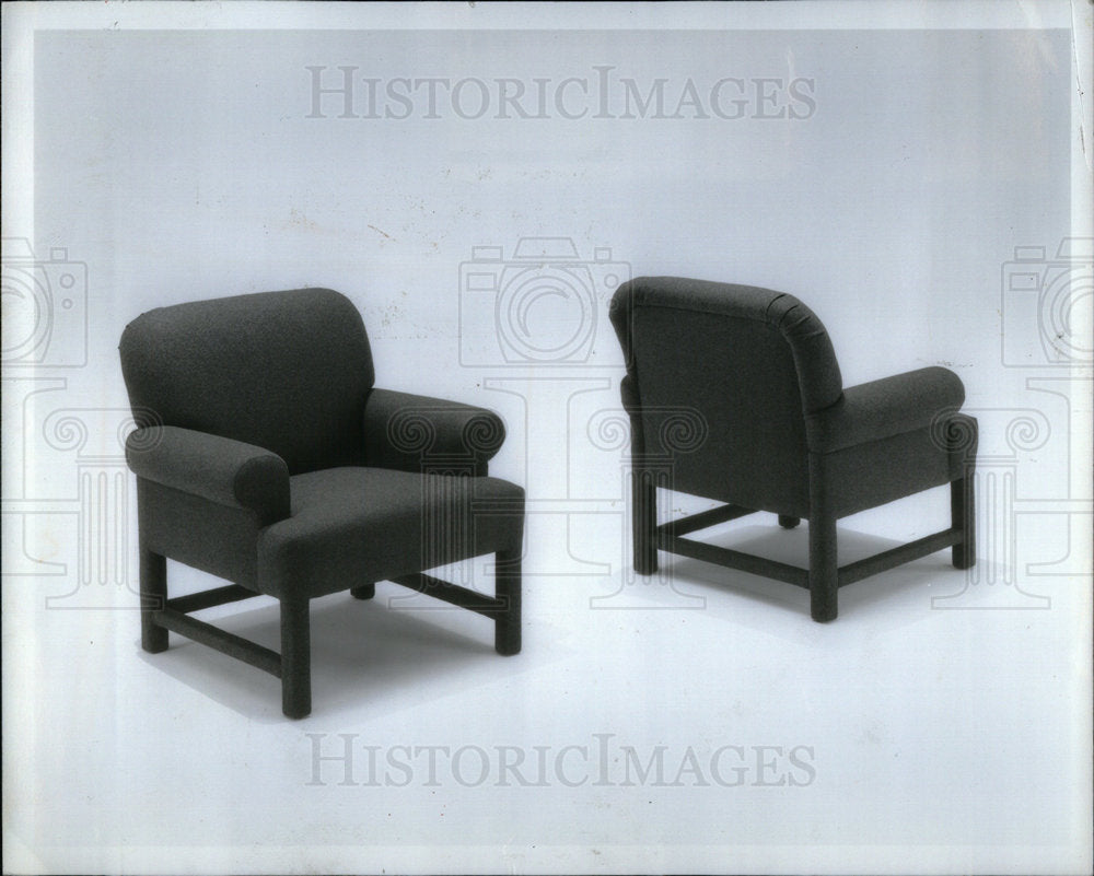 1983 Press Photo Thayer Coggin Lounge Chair Furniture - Historic Images