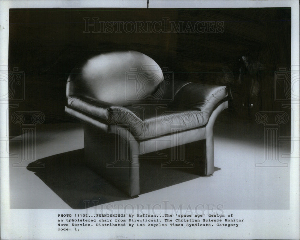 1983 Press Photo Winged Armchair - Historic Images