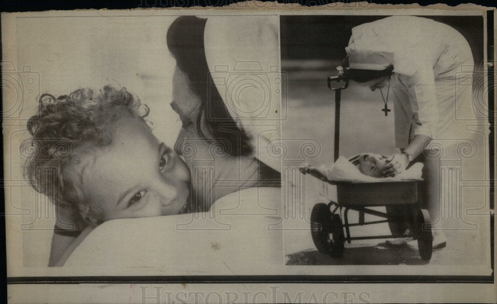 1979 Press Photo Sister Anne James Edmond Children Home - Historic Images