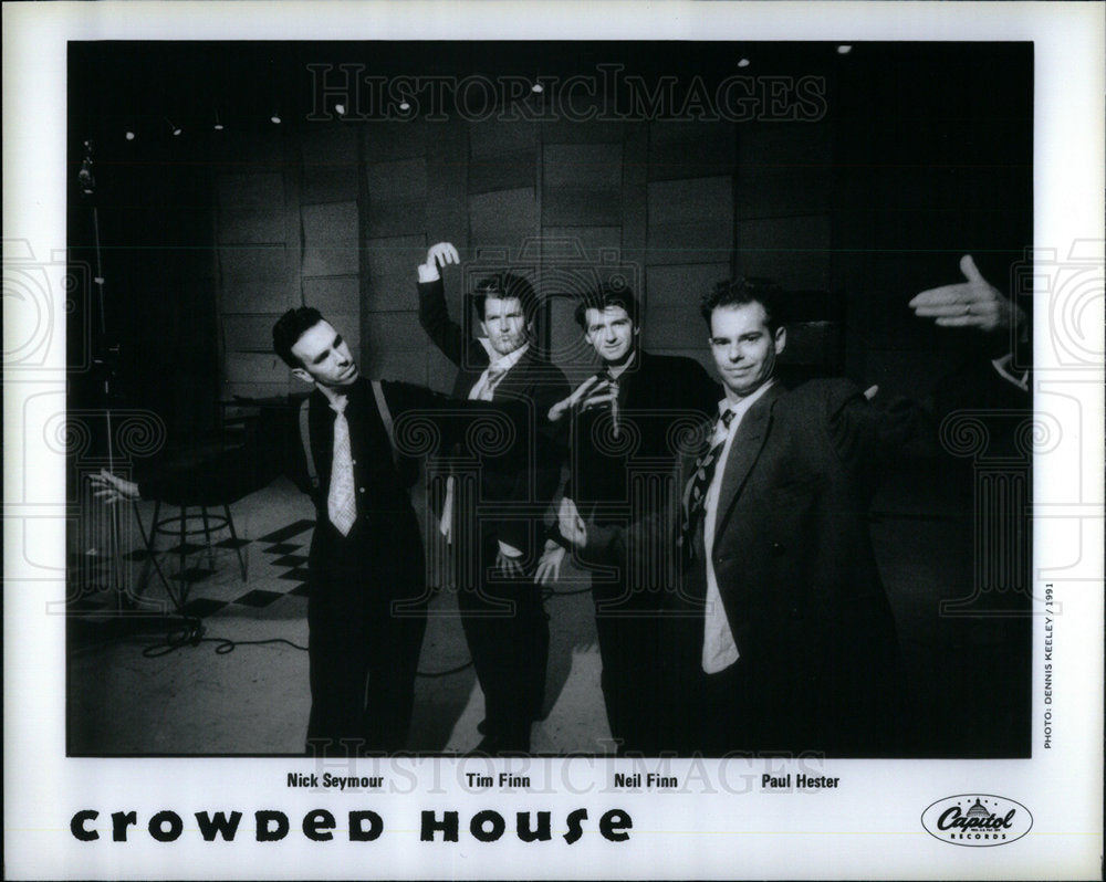 1991 Press Photo Crowded House - Historic Images