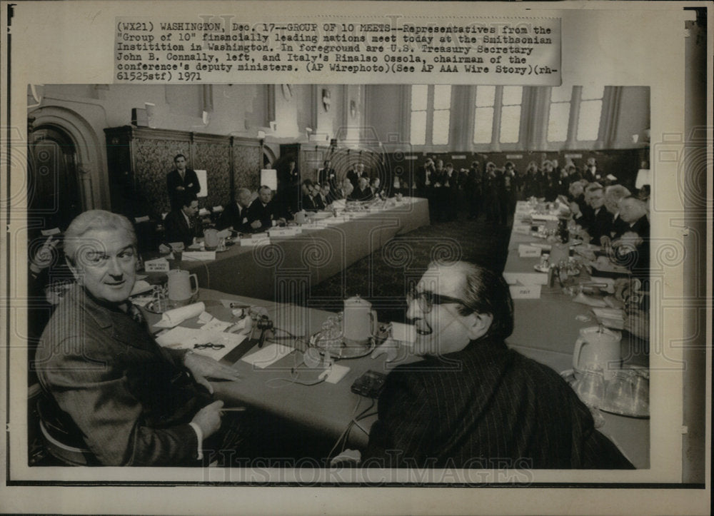 1971 Press Photo Treasury Secretary John B. Connally - Historic Images