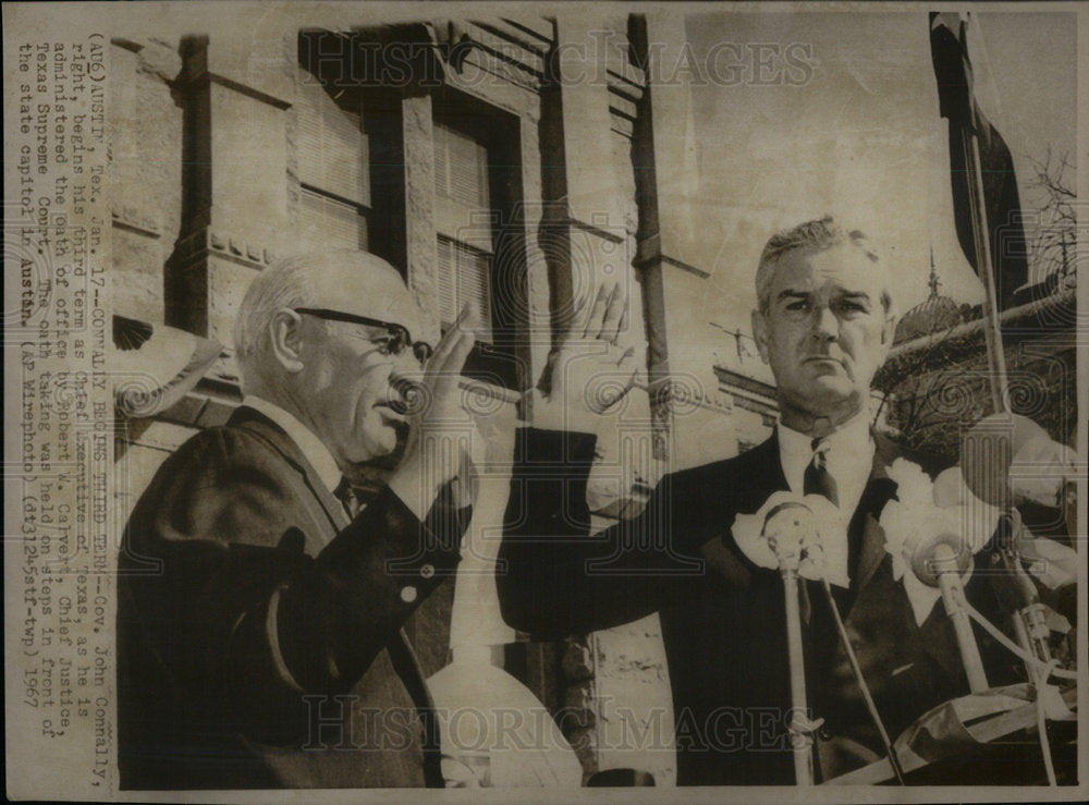 1967 Press Photo Governor JOhn Connally Term Chief Texa - Historic Images