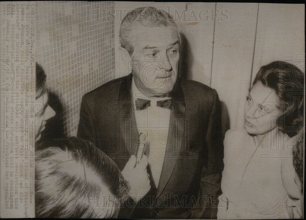 1968 Press Photo John Connally - Historic Images