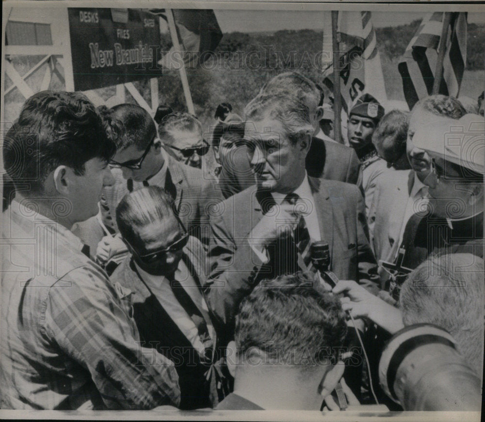 1966 Press Photo John Connally RIO Grande Valley Marche - Historic Images