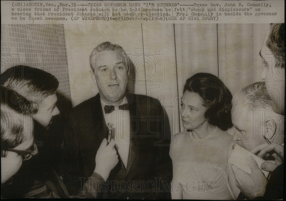 1968 Press Photo Texas John Connally Friend President - Historic Images