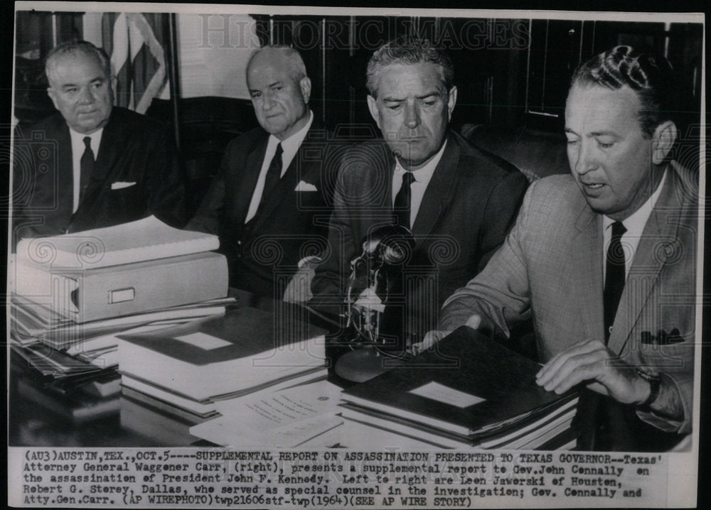 1964 Press Photo John President Texas Attorney Carr - Historic Images