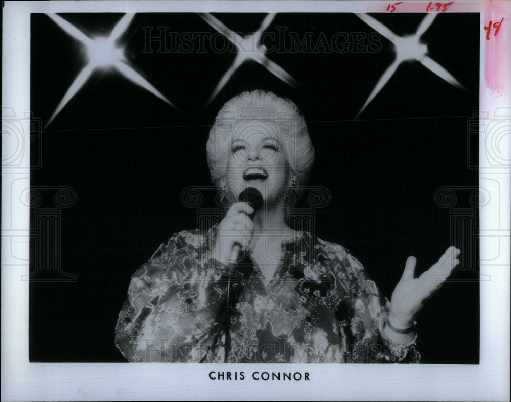 1985 Press Photo Chris Connor, singer - Historic Images