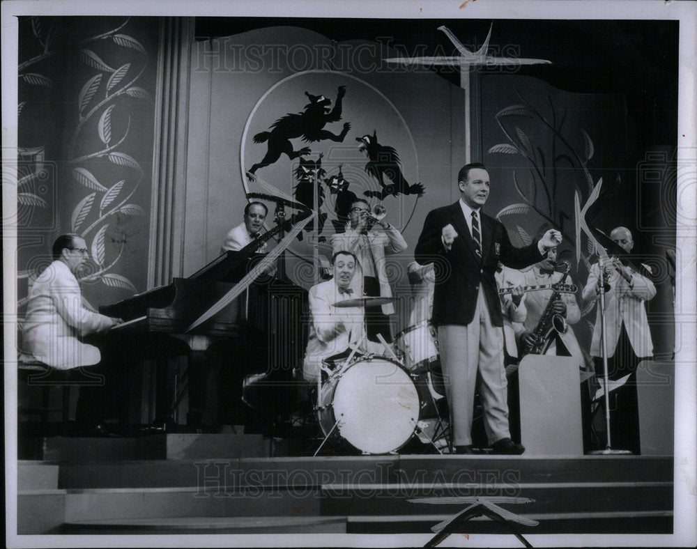 1955 Press Photo Bil Crosby and band - Historic Images