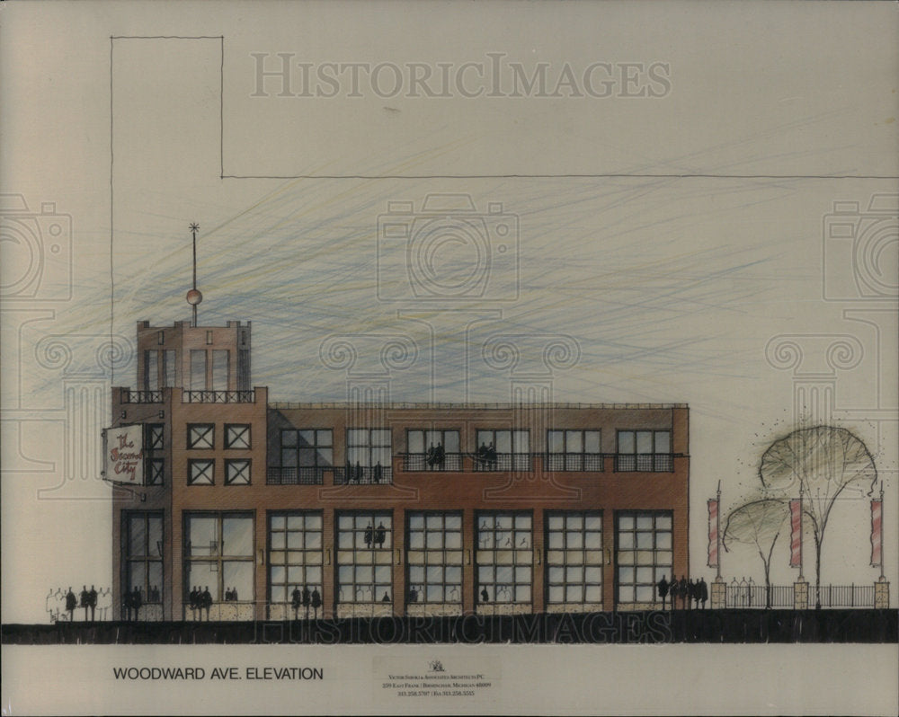 1993 Press Photo Elevation Woodward City Second - Historic Images