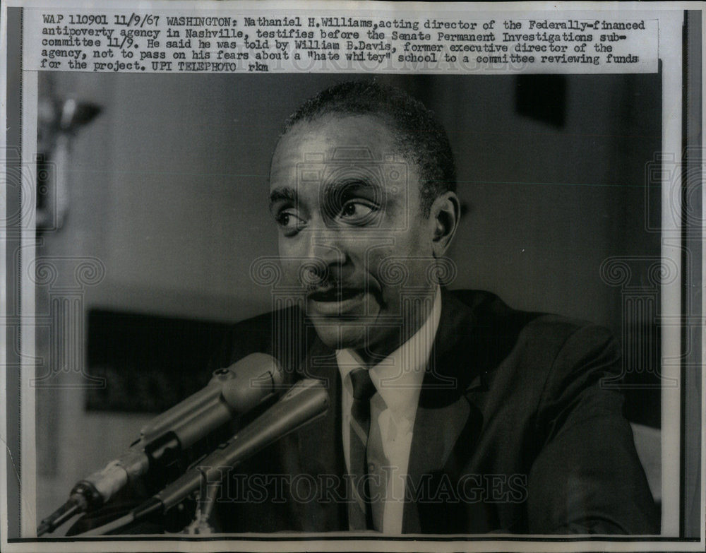 1967 Press Photo Nathaniel H. Williams Jr. - Historic Images