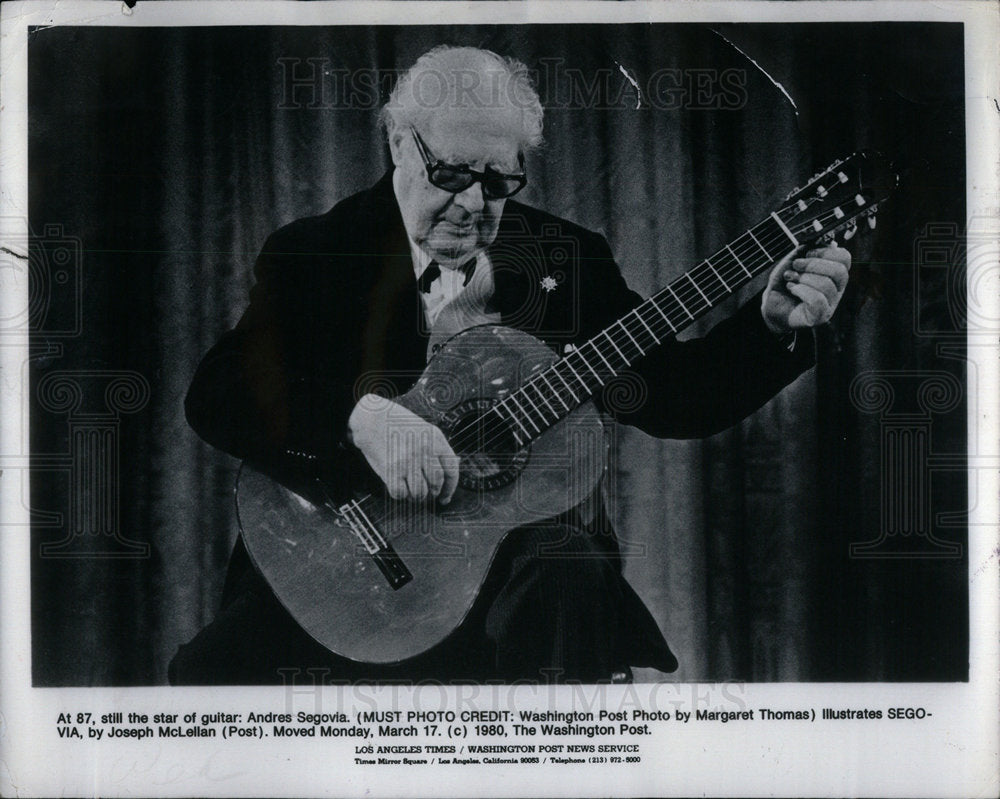 1989 Press Photo Andres Segovia - Historic Images