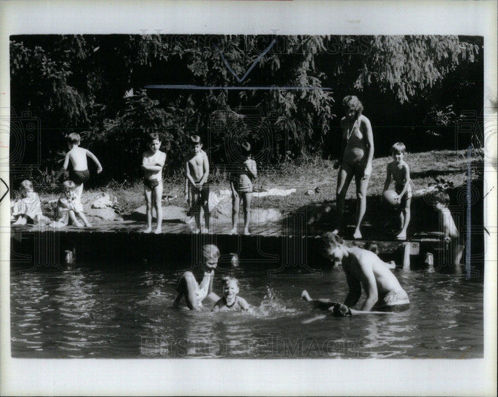 1985 Press Photo Cranbrook Day Camp - Historic Images