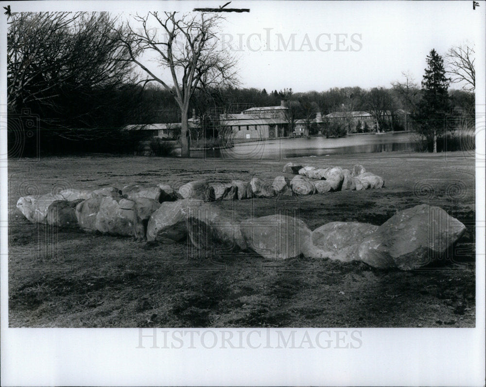 1989 Press Photo Real Snake Imaginary Garden - Historic Images