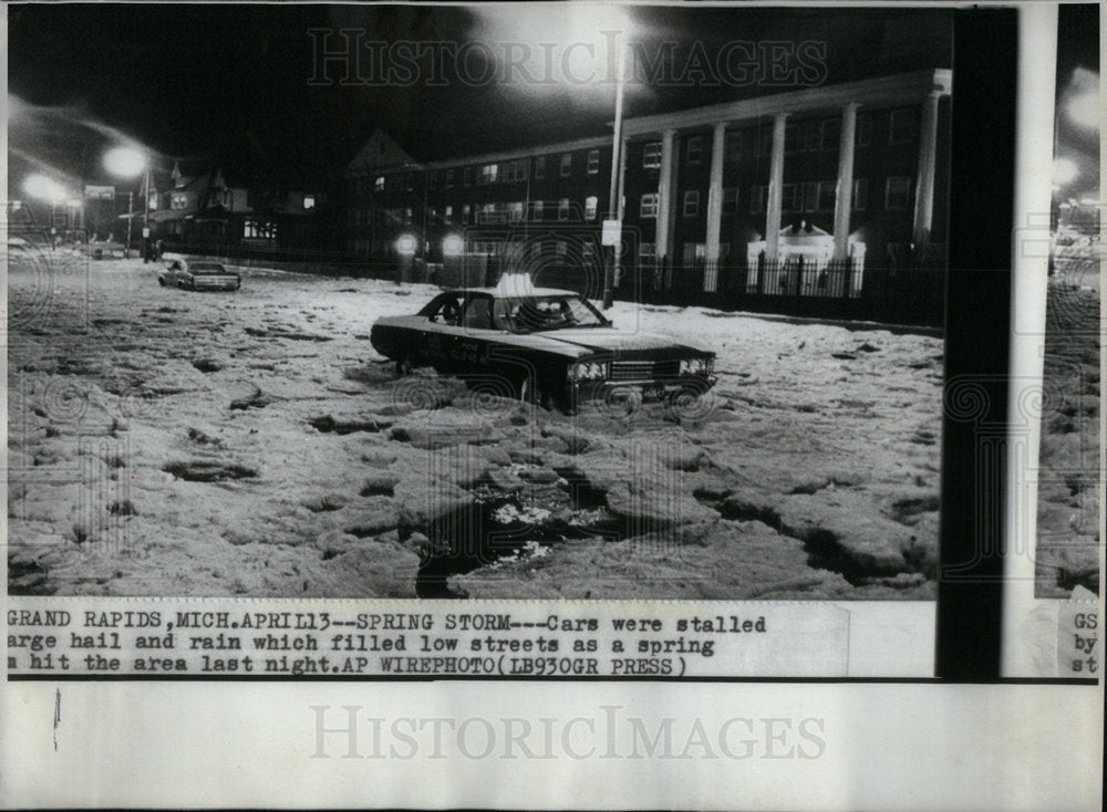 1972 Press Photo Storm Hits Michigan - Historic Images