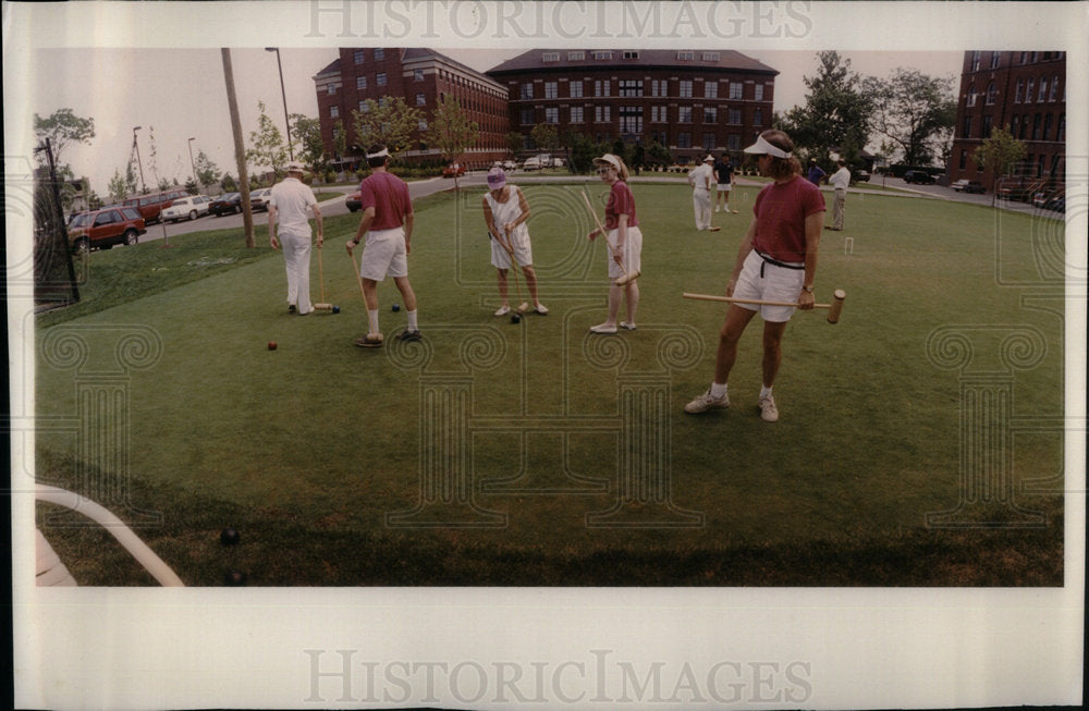 1992 Press Photo Croquet - Historic Images