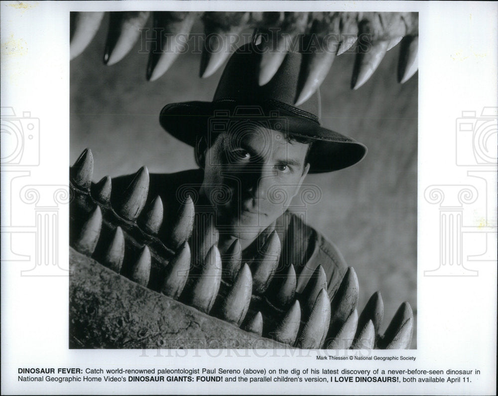 Press Photo P Sereno Paleontologist Dinosaur Discovery - Historic Images