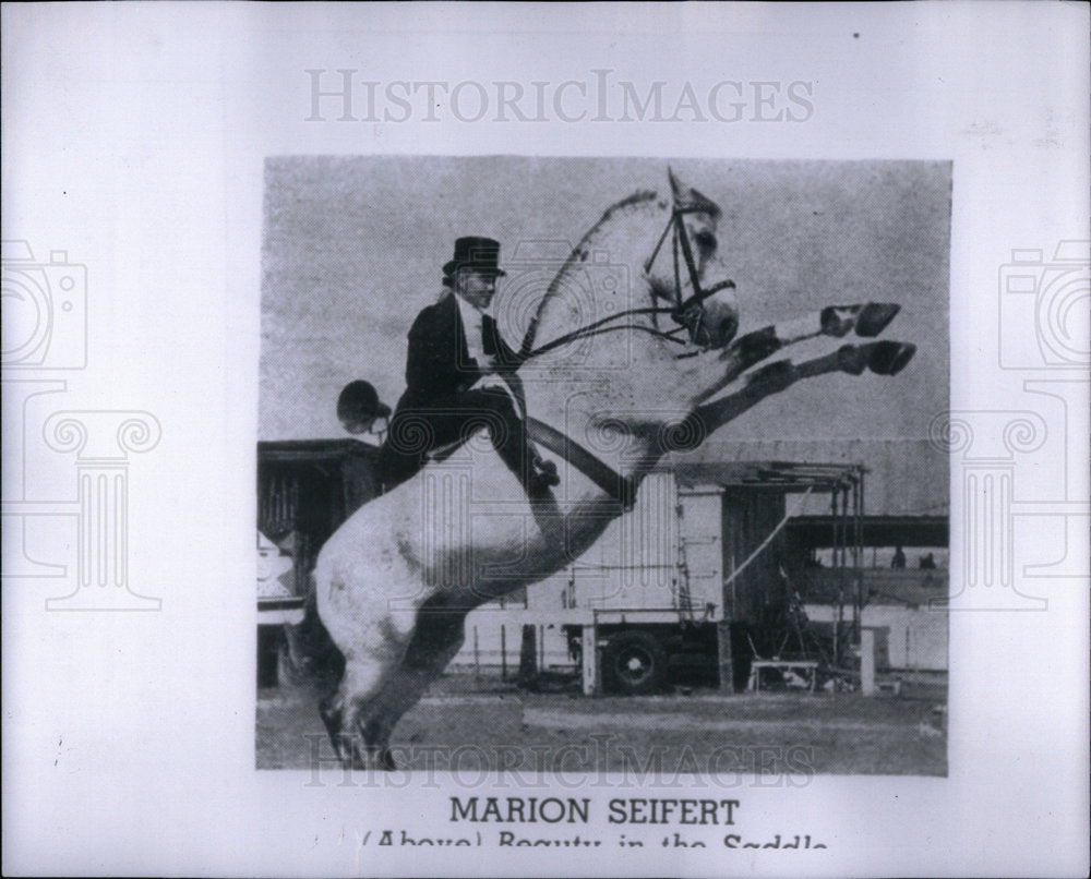 1968 Press Photo Marion Seifert equestrienne - Historic Images