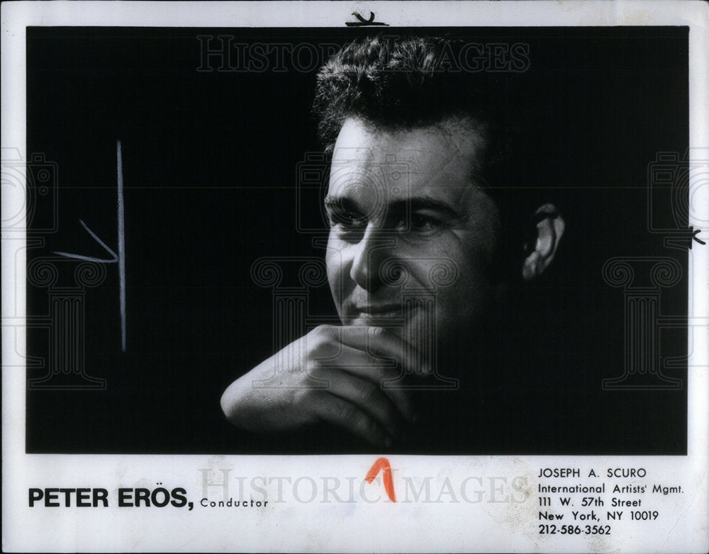 1981 Press Photo Conductor Eros Portrait - Historic Images