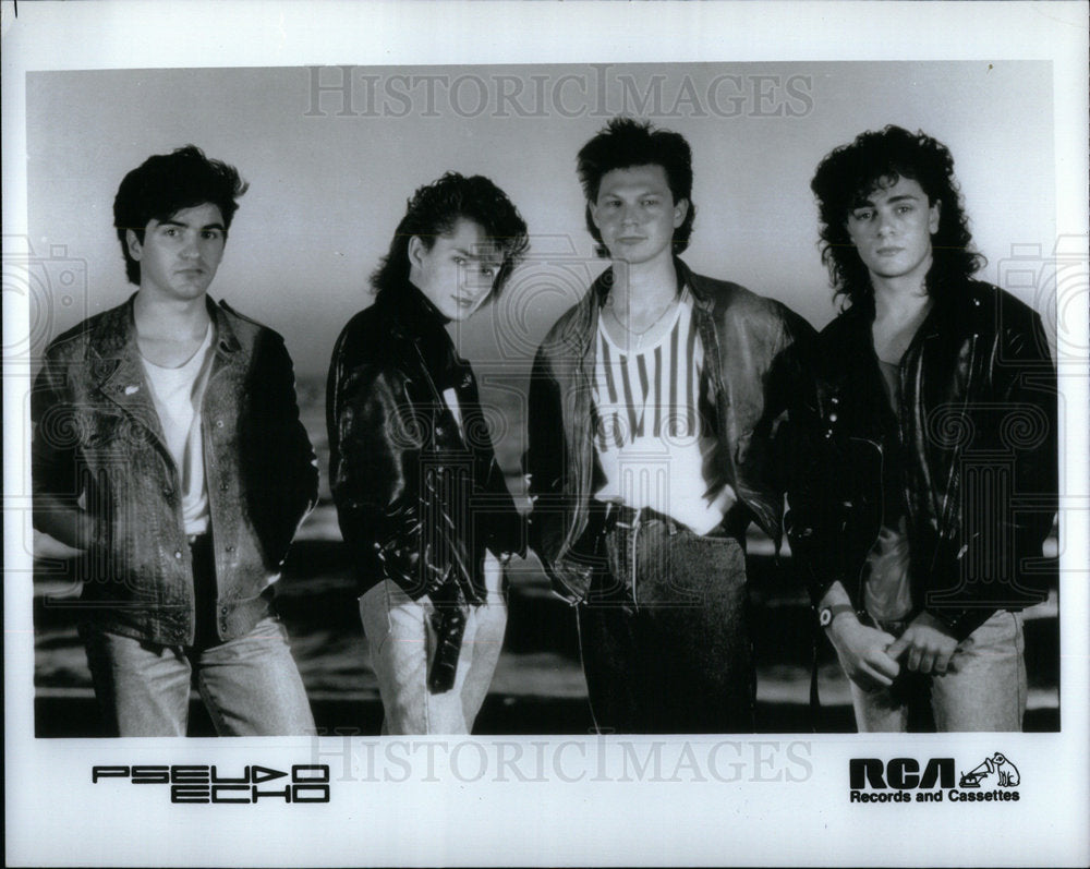 1988 Press Photo Pseudo Echo Entertainers - Historic Images