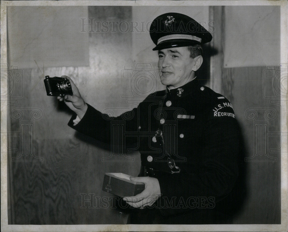 1941 Press Photo Lt. Charles Popp Marine - Historic Images