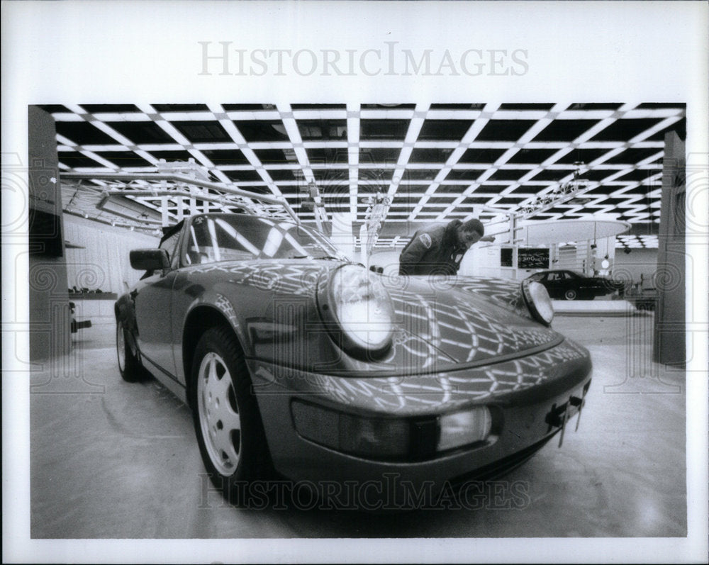 1991 Press Photo Alfonso Terry Jerin Security Porsche - Historic Images